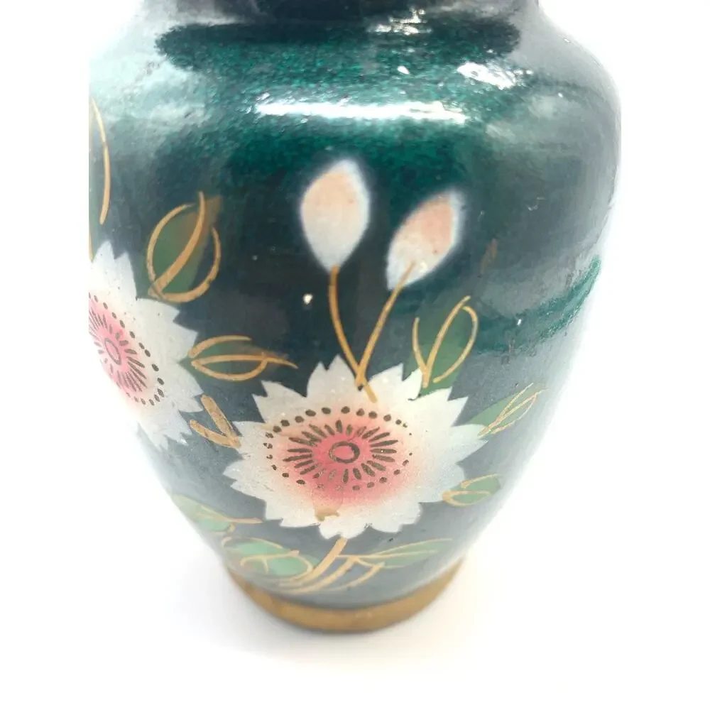 Vintage Hand painted Floral ceramic Japan Vase‎ 5